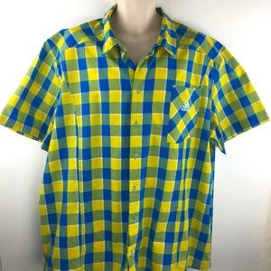 Adidas, Button Up, Short Sleeve, Shirt.